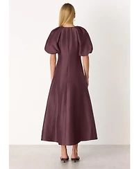 Whistles Women's Silk Blend Taffeta Maxi Dress