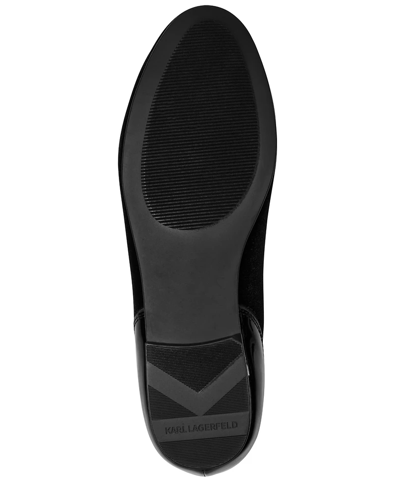 Karl Lagerfeld Men's Socha Velvet Evening Slip-On Shoes
