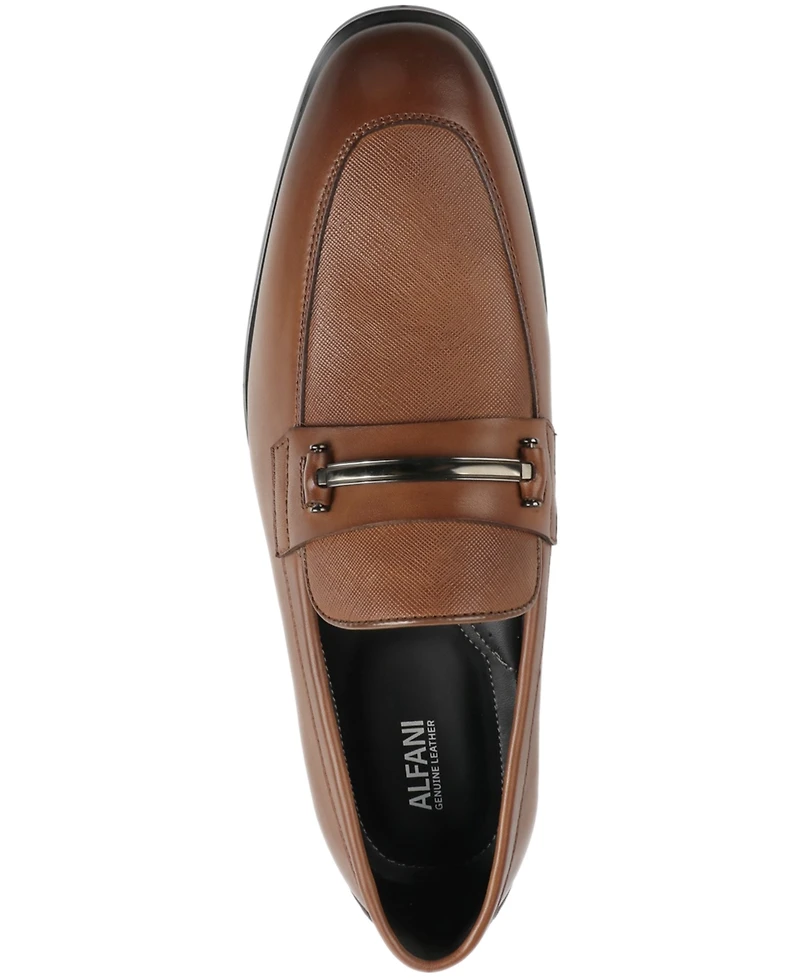 Alfani Men's Jennerr Genuine Leather Bit Slip On Loafers, Macy's Exclusive