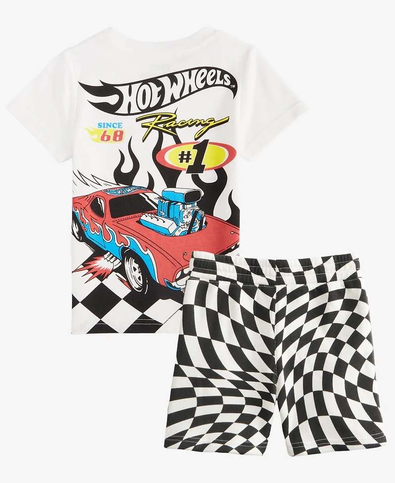 Epic Threads Toddler Boys' 12M-5T See You At The Finish Line Graphic T-Shirt and Shorts, 2-Piece Set, Macy's Exclusive