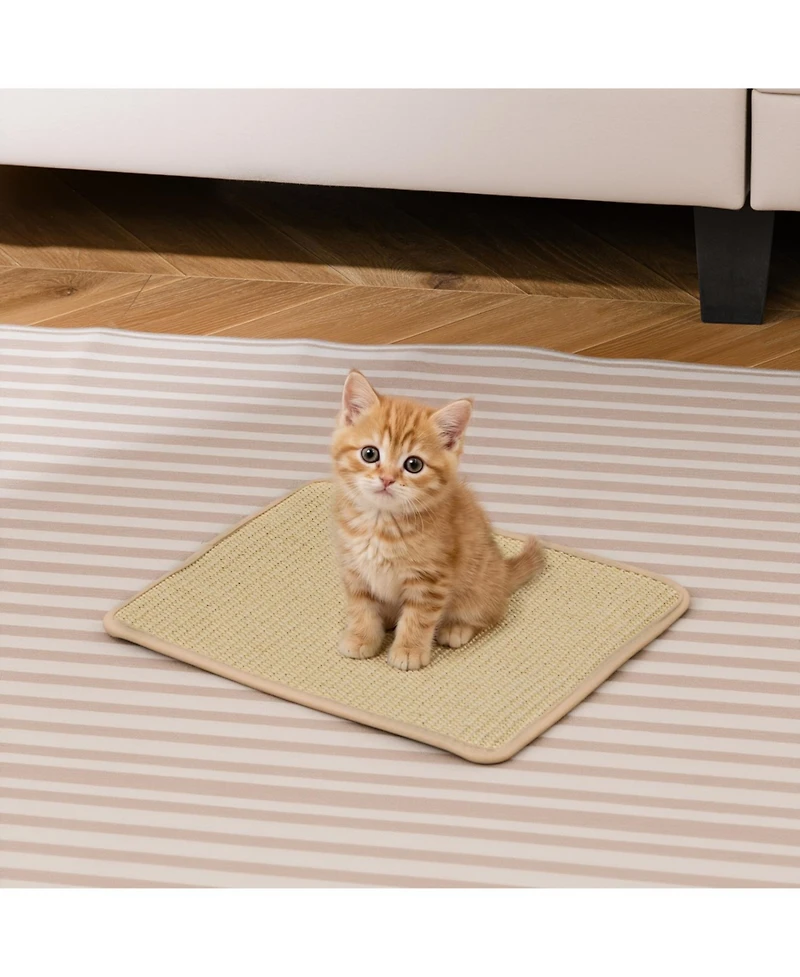 Cozito 16 x 12 in 6 Piece Cat Scratcher Mat Set with Sisal Pads