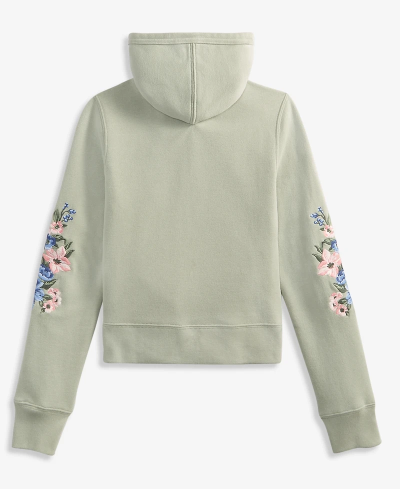 abercrombie kids Girls' 5-16 Floral Full-Zip Hoodie