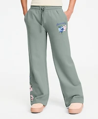 abercrombie kids Girls' 5-16 Floral Low-Rise Baggy Fleece Pants