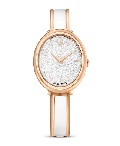 Swarovski Crystalline Bangle Metal Bracelet Watch 32 x 32mm