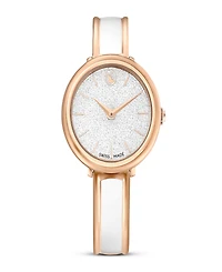 Swarovski Crystalline Bangle Metal Bracelet Watch 32 x 32mm