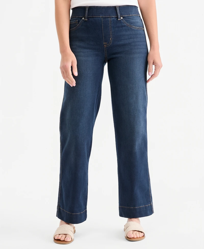 Style & Co Women's Shaping Wide-Leg Jeans, Macy's Exclusive