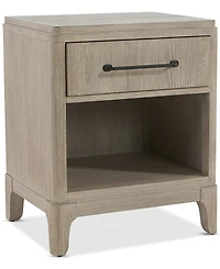 Sadie One Drawer Wood Nightstand, Macy's Exclusive