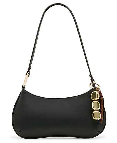 Steve Madden Bsabine Small Pebbled and Tassled Shoulder Handbag