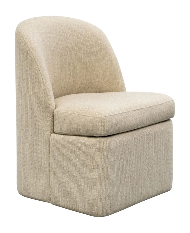 Ink+Ivy Lyra 23.5" Upholstered Dining Chair with Casters