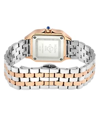 GV2 by Gevril Women's Milan Swiss Quartz Diamond Two toned Ss Iprg Stainless Steel Bracelet Watch