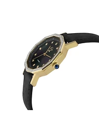 GV2 by Gevril Women's Spello Ii Swiss Quartz Diamond Hand made Italian leather Strap Watch