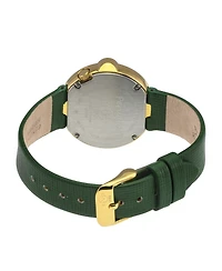 GV2 by Gevril Women's Perugia Swiss Quartz Diamond Hand made Italian saffiano leather Strap Watch
