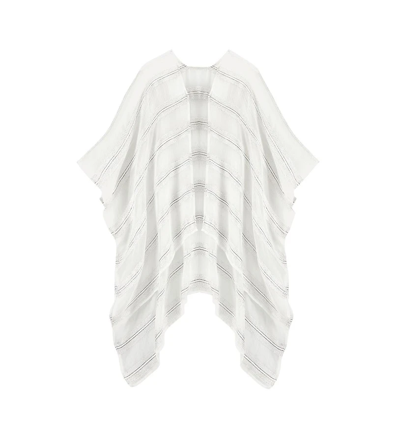 Lascana Women's Striped Kimono Cover up Beach Dress
