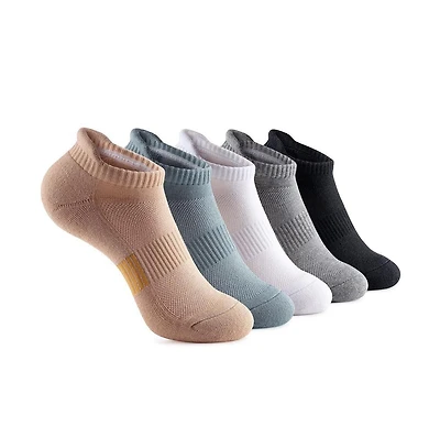 Gallery Seven Women's Ankle Socks 5-Pairs Cushioned and Breathable for Running Casual Wear
