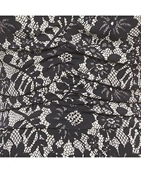 Pre-Owned Dolce & Gabbana Women's Lace Print Jersey Ruched Midi Dress