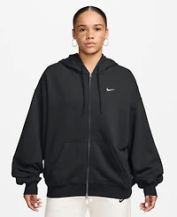 Nike Studio Fleece Women's Light Weight Oversized Full-Zip Hoodie