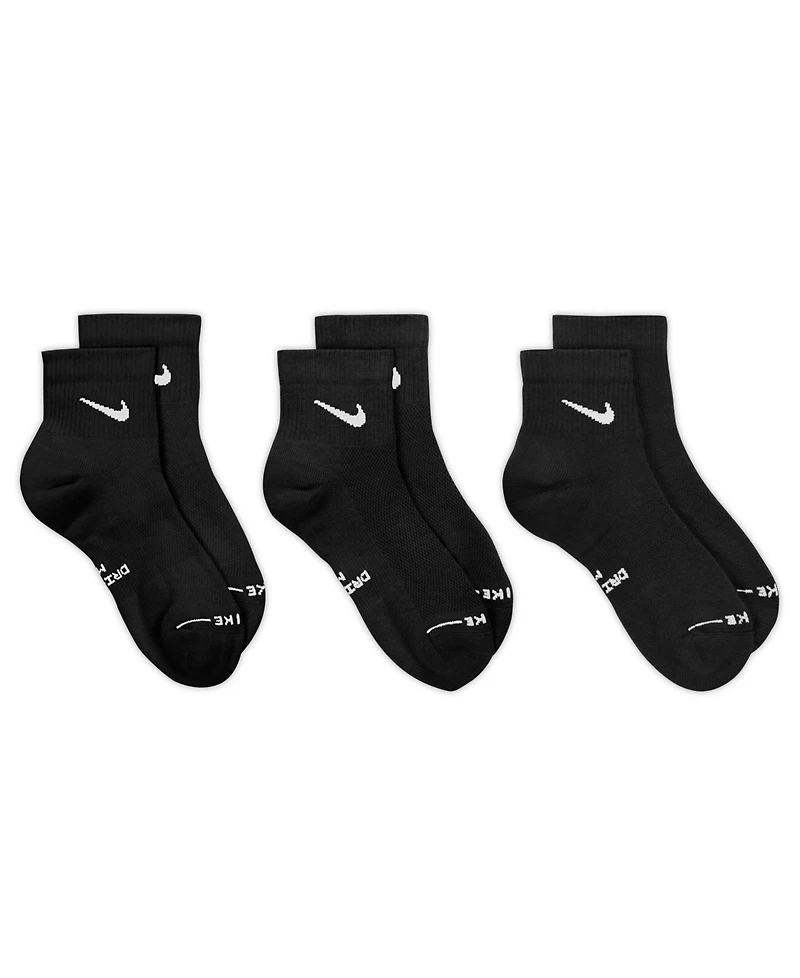 Nike Men's Everyday Elevated Ankle Socks, 3-Pack