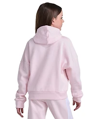 adidas Big Girls' 7-16 Long-Sleeve Graphic Fleece Hooded Pullover Sweatshirt