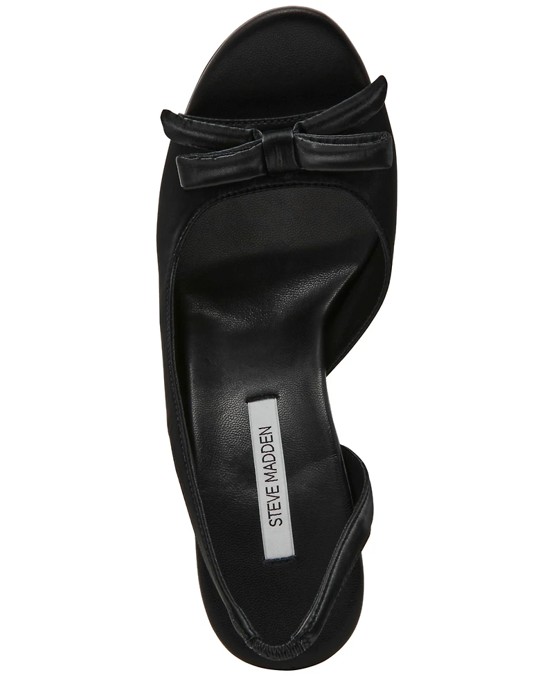 Steve Madden Women's Flounce Slingback Bow Dress Sandals