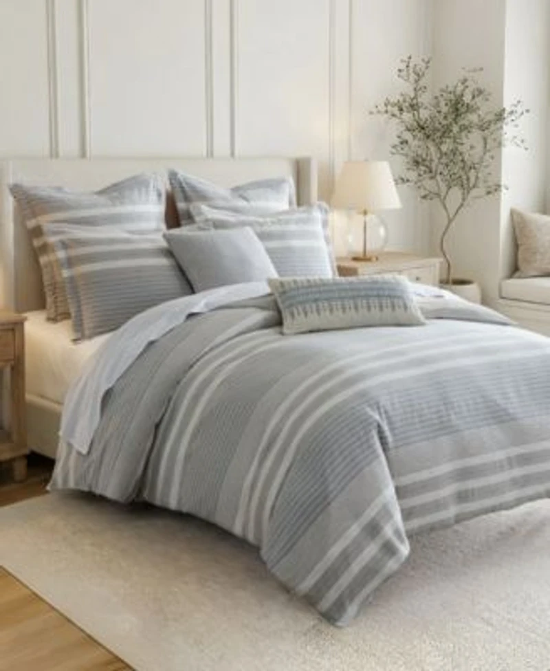Levtex Home Hawthorn Stripes Reversible 3 Piece Comforter Sets