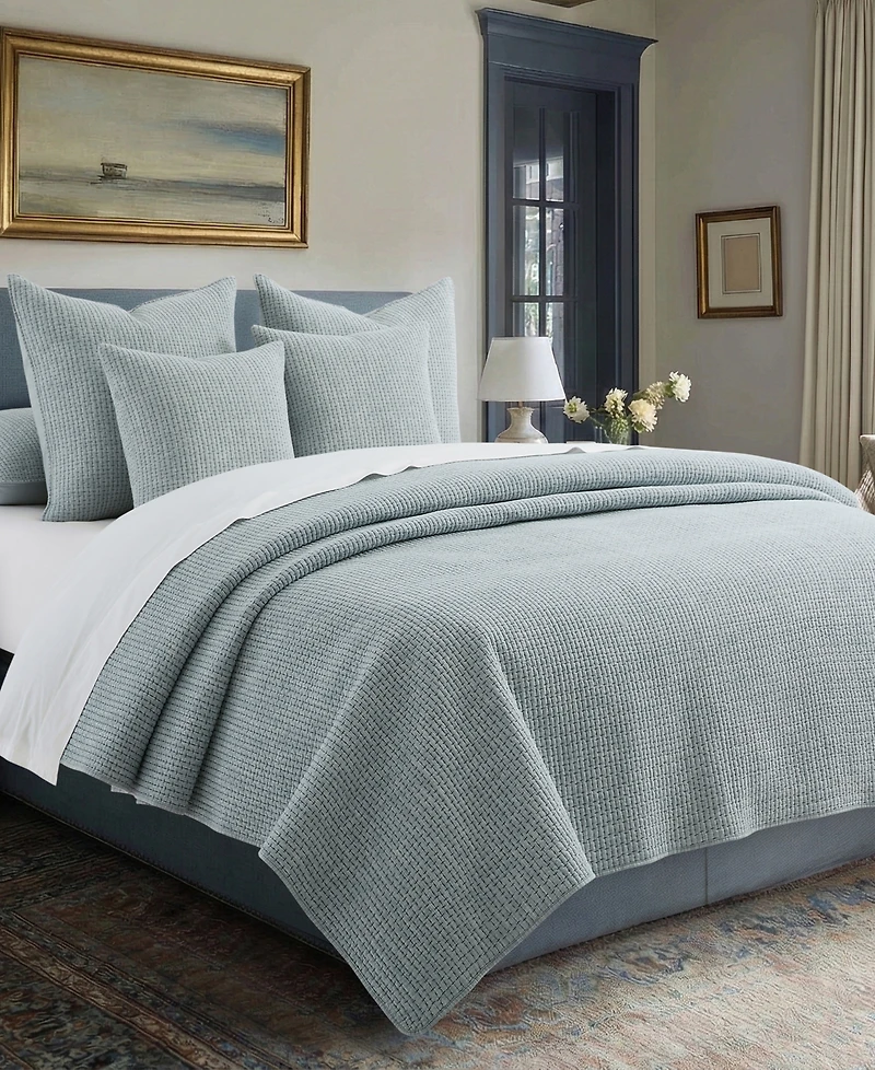 Levtex Home Pick-Stitch Artisan Textured 3-Piece Quilt Set
