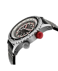 GV2 Men's Contasecondi Swiss Automatic Italian Leather Strap Watch