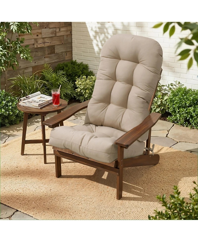 Pellebant Outdoor Adirondack Chair Cushion Rocking Cushions Thickened Patio Pad