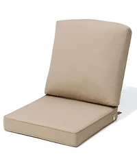 Pellebant 22 x 21 3.5 inches Patio Premium Fabric Outdoor Seat Cushions Set (Seat and Back)