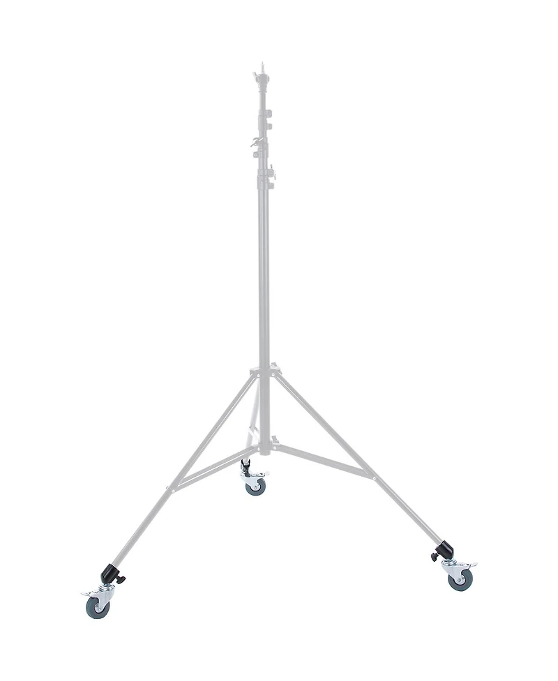 Flashpoint Locking Caster Set for Light Stands w 22mm Diameter Legs - Set of 3