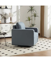 Streamdale Furniture Upholstered 360degree(s) Swivel Armchair with Hidden Storage