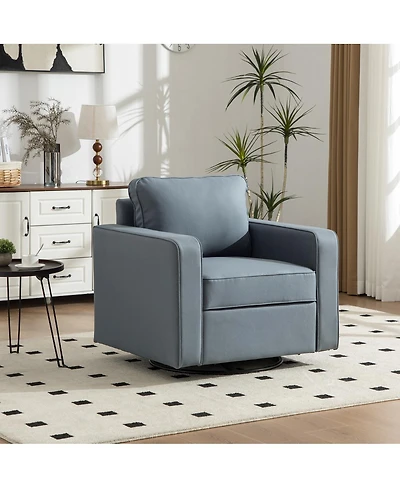 Streamdale Furniture Upholstered 360degree(s) Swivel Armchair with Hidden Storage