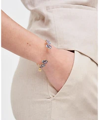 Fable England Pansy and Pearl Bangle