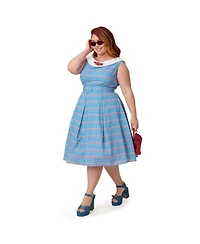 Unique Vintage Plus 1960s Dancing Doll Swing Dress
