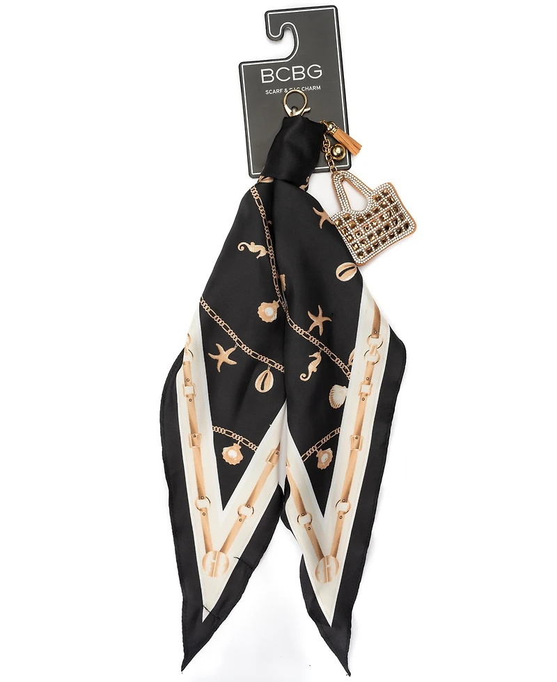 Bcbg Sea Life Key Chain And Kite Scarf Set