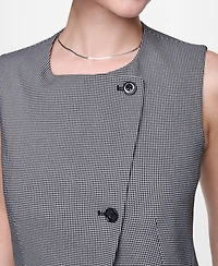 Dkny Petite Sleeveless Asymmetrical Vest