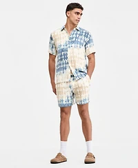Sun + Stone Men's Maverick Dye Effect Short-Sleeve Shirt, Macy's Exclusive