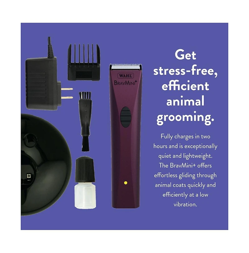 Wahl Professional Animal Bravmini+ Pet, Dog, Cat, and Horse Cordless Trimmer Kit