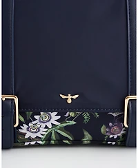 Fable England Women's Passion Flower Printed Satchel