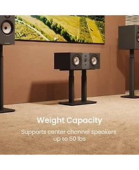 Kanto Sch Universal Height Adjustable Center Channel Speaker Stand