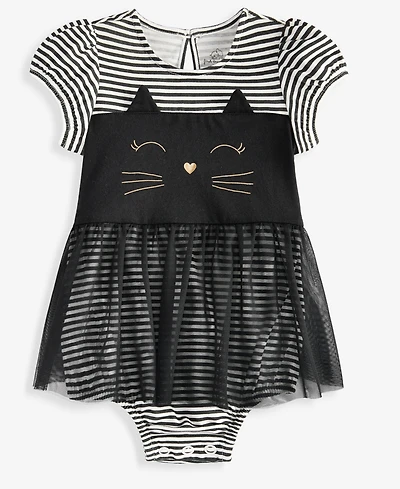 First Impressions Baby Girls' 0M-24M Striped Cat Skirted Sunsuit, Macy's Exclusive