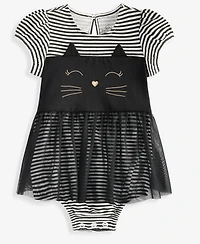 First Impressions Baby Girls' 0M-24M Striped Cat Skirted Sunsuit, Macy's Exclusive