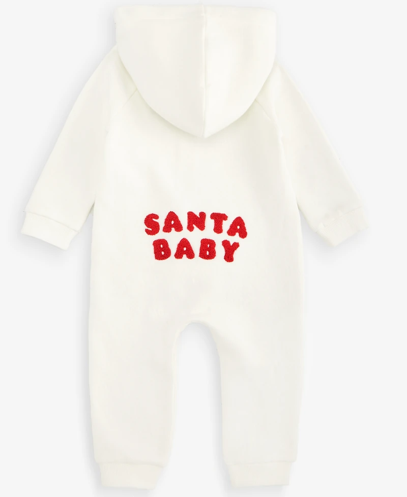 First Impressions Baby 0M-24M Hooded Santa Coverall, Macy's Exclusive