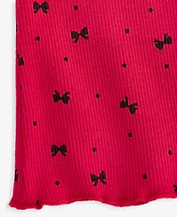 First Impressions Baby Girls' 3M-24M Mix & Match Bow-Print Ribbed Flare Leggings, Macy's Exclusive