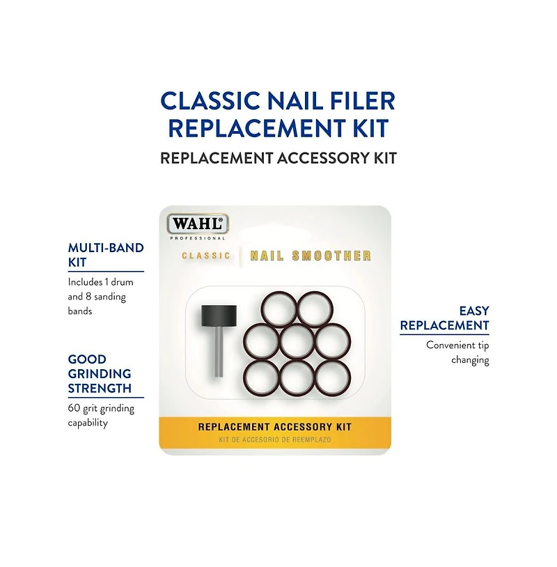 Wahl Professional Animal Classic Nail Smoother Replacement Kit