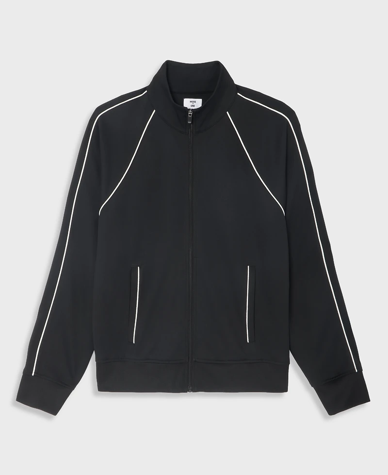 Mode of One Men's Louis Relaxed Piping-Trim Track Jacket, Macy's Exclusive