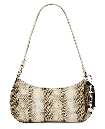Steve Madden Bsabine Small Pebbled and Tassled Shoulder Handbag