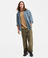 Sun + Stone Men's Drake Buffalo Plaid Long-Sleeve Shirt, Macy's Exclusive