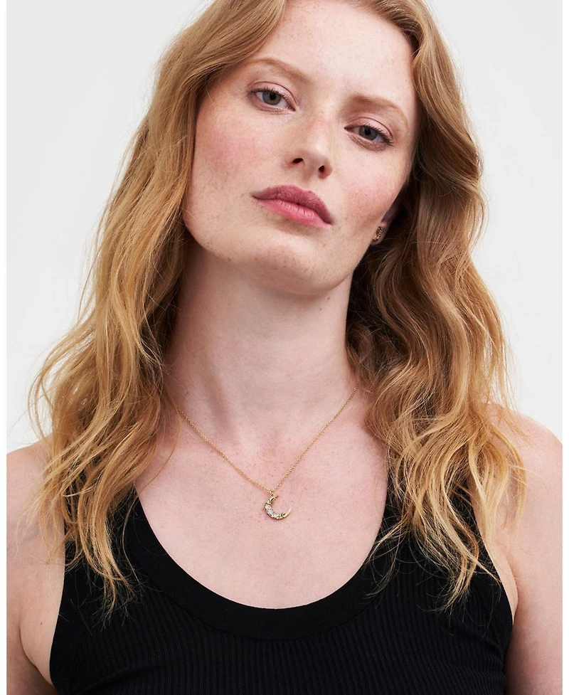 Fable England Nightshade Moon Gold Necklace
