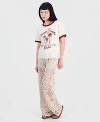 And Now This Women's Paradis Terrestre Ringer Tee, Macy's Exclusive