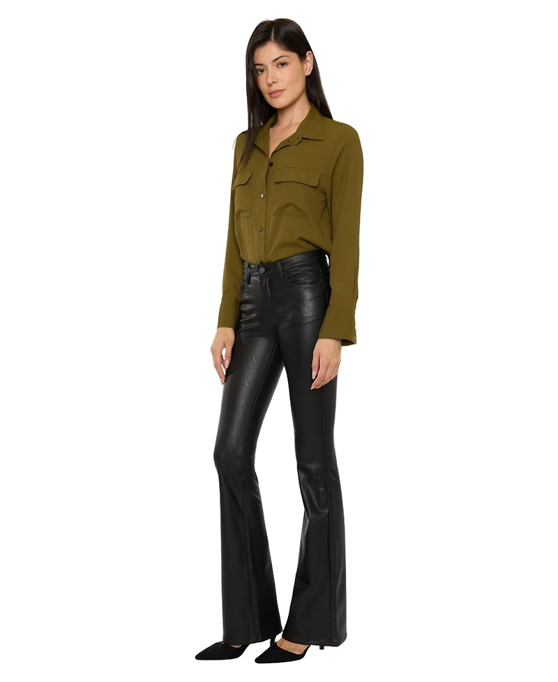 KanCan Women's Kiwi Mid Rise Flare Pants